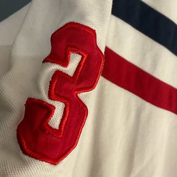 U.S. Polo‎ Association Men’s Red White Blue  Polo Logo Shirt Size XL - Picture 4 of 5